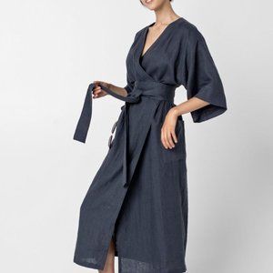 Linen Kimono robe dress | MEZO